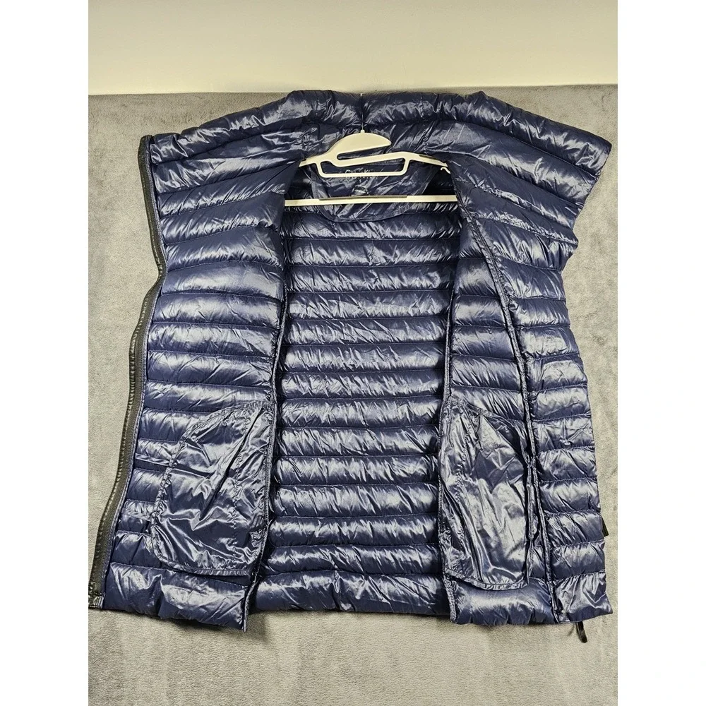 Calvin‎ Klein Performance Womens Small Navy Hybrid Puffer Duck Down Jacket Coat